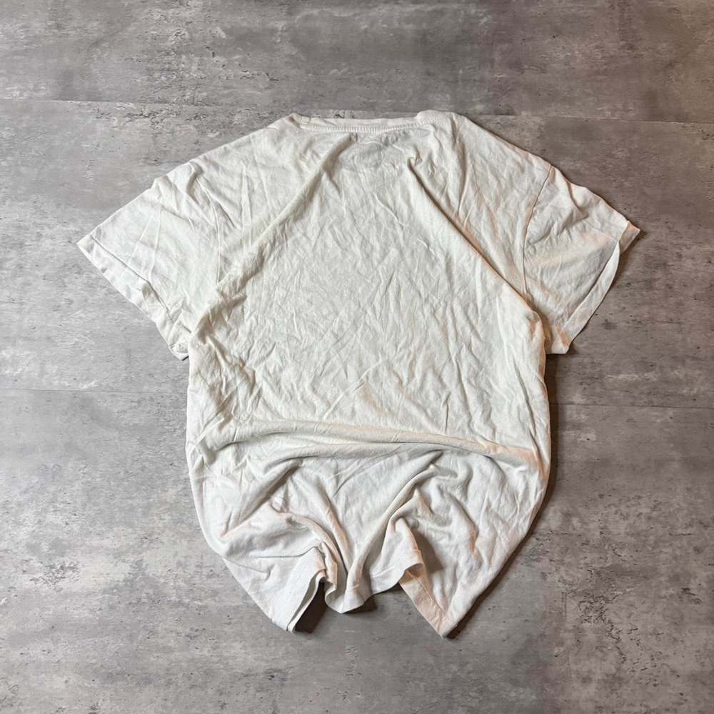 Grunge 2000s Relaxed Boxy White Aeropostale Skater Y2K Tee - Picture 2 of 3